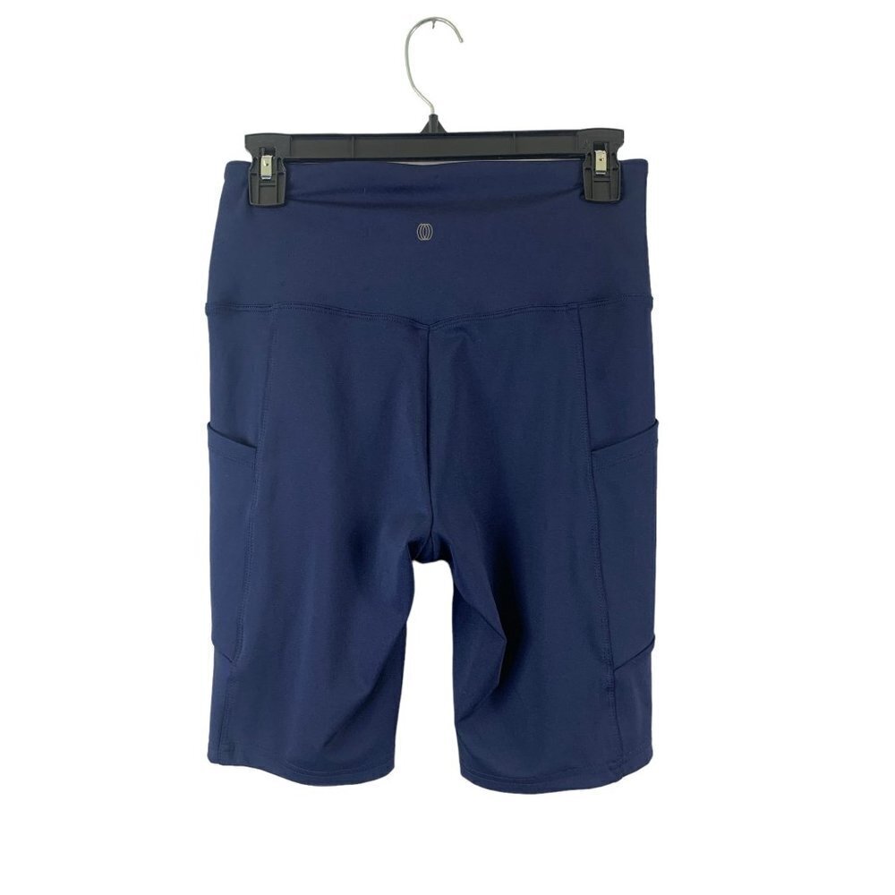 Balance Collection Women's Navy Blue Workout Shorts - Picture 2 of 6